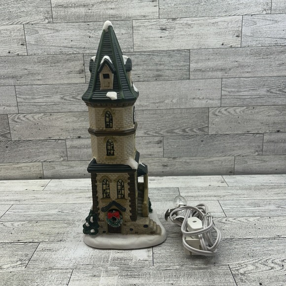 St. Nicholas Square Other - St Nicholas Square The Christmas Village Collection CLOCK TOWER 1998 & Light